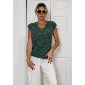 Virkad väst i  InLove Chunky garn 