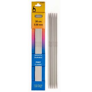 Strumpstickor 20 cm. aluminium/plast