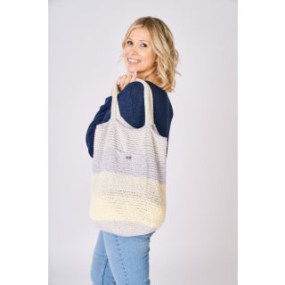 Virkad kasse i Cotton Gold