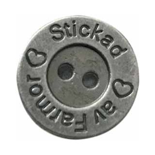 Knapp Metall Stickat av farmor