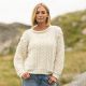 Kabelstickad tröja i Alpaca Bris